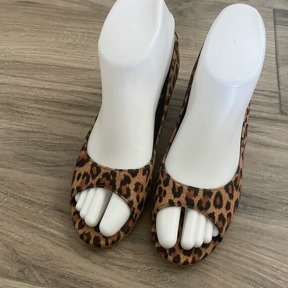 Rampage animal print peep toe shoes size 5 - Picture 1 of 9